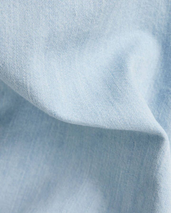 G-Star 3301 slank shirt l s lichte verouderde denim G star, Blauw, Heren online kopen