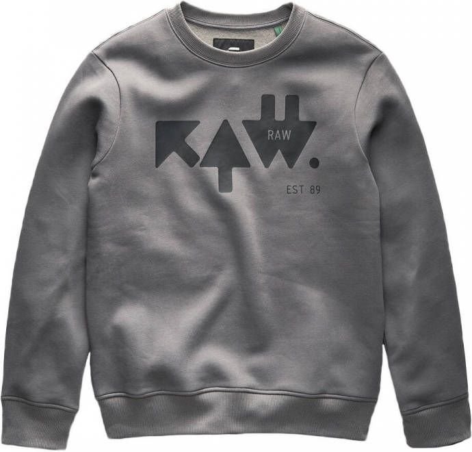 G-Star G Star RAW sweater met biologisch katoen granite online kopen