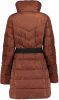 Geisha gewatteerde jas met ceintuur roodbruin online kopen