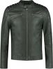 Goosecraft Jacket965 bikerjack van schapenleer met ritszakken online kopen