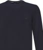 Hugo Boss trui zwart effen 100% katoen ronde hals online kopen