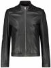 Hugo Boss Lokis bikerjack van lamsleer met steekzakken online kopen