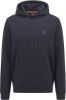 Hugo Boss Sweatshirt met katoenen katoen Franse Terry met patch met baas Wetalk Mens Logo 50468445 Dark Blue , Blauw, Heren online kopen