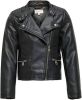 Only ! Meisjes Jasje -- Zwart Polyurethaan/viscose/polyesther online kopen