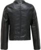 Only ! Meisjes Jasje -- Zwart Polyurethaan/viscose/polyesther online kopen