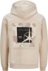 Jack & jones Jcofilo sleeveprint sweat hood jnr online kopen