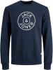 JACK & JONES JUNIOR sweater JJMISARI met logo donkerblauw online kopen
