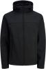 Jack & jones Jjemarvin Hood Softshelloos 12212363 , Zwart, Heren online kopen