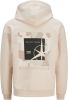 Jack & jones Jcofilo sleeveprint sweat hood jnr online kopen