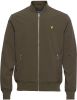 Lyle & Scott Mannen bommenwerper met logo patch , Bruin, Heren online kopen