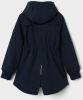 NAME IT KIDS softshell jas NKFALFA van gerecycled polyester donkerblauw online kopen