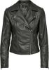 Only Onlgemma faux leather biker otw noos black Leren jassen Zwart online kopen