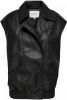 Only Onlkathy faux leather waistcoat ot online kopen