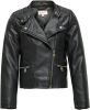 Only ! Meisjes Jasje -- Zwart Polyurethaan/viscose/polyesther online kopen