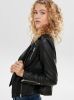 Only Onlgemma faux leather biker otw noos black Leren jassen Zwart online kopen