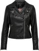 Only Onlgemma faux leather biker otw noos black Leren jassen Zwart online kopen