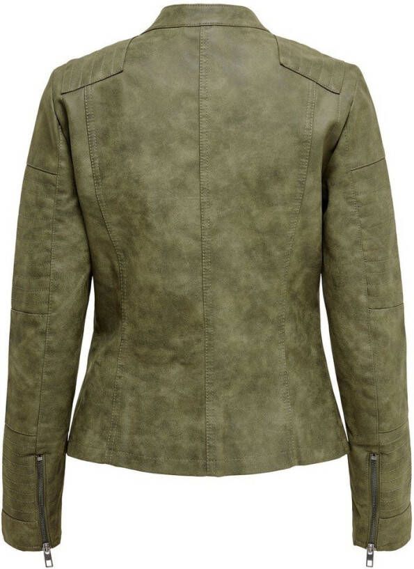 Only Onlava Faux Leather Biker OTW Noos Women's Jacket, Cherry Only Onlava Faux Leather Biker OTW Noos Women's Jacket, Cherry