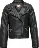 Only ! Meisjes Jasje -- Zwart Polyurethaan/viscose/polyesther online kopen