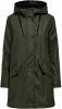 Only raincoat teddy inside , Groen, Dames online kopen