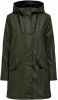 Only raincoat teddy inside , Groen, Dames online kopen