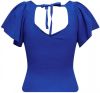 Only Onlleelo S/S Back Pullover KNT Noos 15203888 , Blauw, Dames online kopen