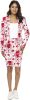 Opposuits Verkleedpak Bloody Mary Dames Polyester Wit/rood online kopen
