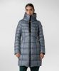 Peuterey 100% gerecycled polyester slanke fit down jas , Grijs, Dames online kopen