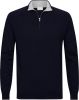 Profuomo Fijngebreide pullover in lyocellblend met halve rits online kopen