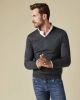 Profuomo Merino v hals pullover anthra(pp2j00006c ) online kopen