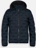 Reset winterjas donkerblauw normale fit rits capuchon online kopen