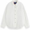 Scotch & Soda Witte Spijkerjas White Denim Overshirt With Western Detailsde online kopen