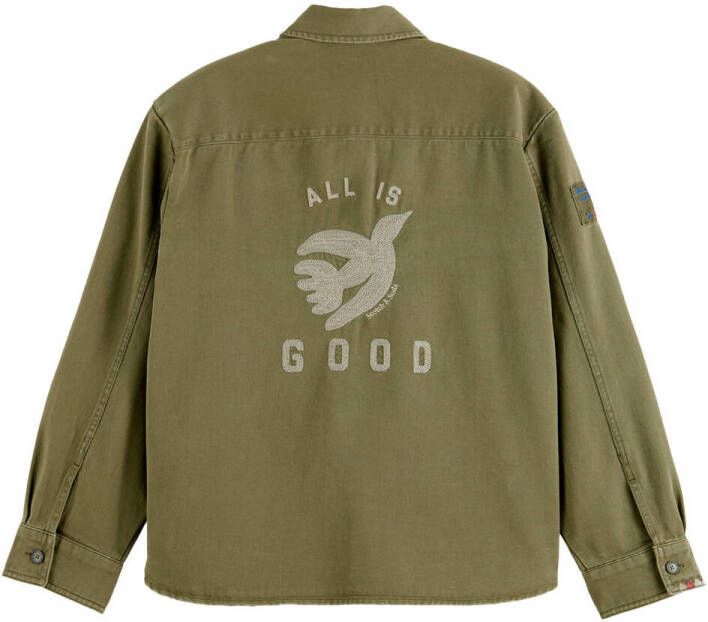 Scotch & Soda Military overhemd met print online kopen