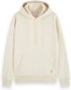 Scotch & Soda Hooded sweater relaxed fit felpa off white(163941 0001 ) online kopen