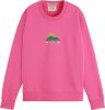 Scotch & Soda Relaxed fit sweatshirt with graphic paradise , Roze, Dames online kopen