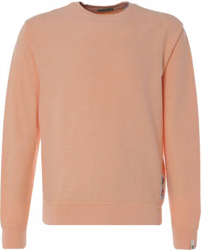 Scotch & Soda Garment dyed interlock felpa sweats punch orange online kopen