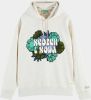 Scotch & Soda Sweater seasonal logo artwork hoodie 166516/0606 online kopen