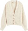 Scotch & Soda 167937 knitted cardigan with puffy sleeves online kopen