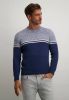State of Art trui blauw grijs ontwerp Regular Fit online kopen
