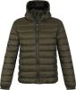 Superdry Winterjas fuji hooded classic puffer jacket dark moss(m5011201a gul ) online kopen