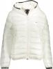 Tommy Jeans gewatteerde jas TJW QUILTED TAPE HOODED JACKET met logo donkerblauw online kopen