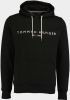 Tommy Hilfiger Herren Kapuzensweatshirt Logo Hoody , Zwart, Heren online kopen