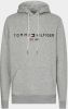 Tommy Hilfiger Herren Kapuzensweatshirt Logo Hoody , Grijs, Heren online kopen