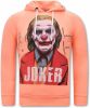 Justing Joker Print Heren Hoodie , Oranje, Heren online kopen