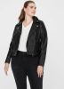 VERO MODA CURVE bikerjack van imitatieleer VMKERRIULTRA zwart online kopen