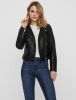 VERO MODA CURVE bikerjack van imitatieleer VMKERRIULTRA zwart online kopen