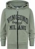 Vingino Essentials vest met logo licht army groen/zwart online kopen