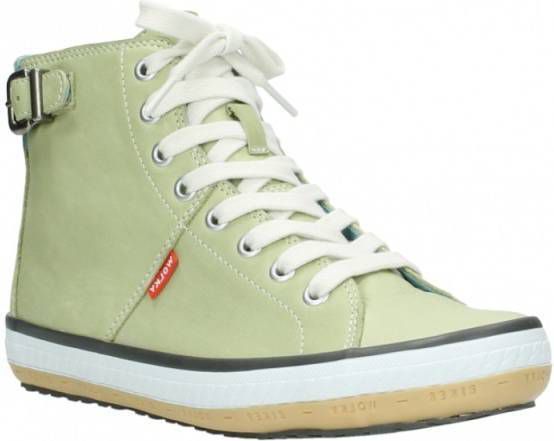 Hoge Sneakers Wolky 01225 Biker 20700 licht groen leer - Jassenshoponline.nl