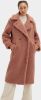 Ugg Gertrude Long Teddy Coat in Firewood,, Polyester online kopen