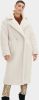 Ugg Gertrude Long Teddy Coat in Winter White,, Polyester online kopen