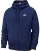 Nike Sportswear Club Fleece Hoodie met rits voor heren Blauw online kopen